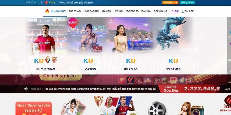 Top 4+ sảnh cược luôn hút khách tại nhà Ku